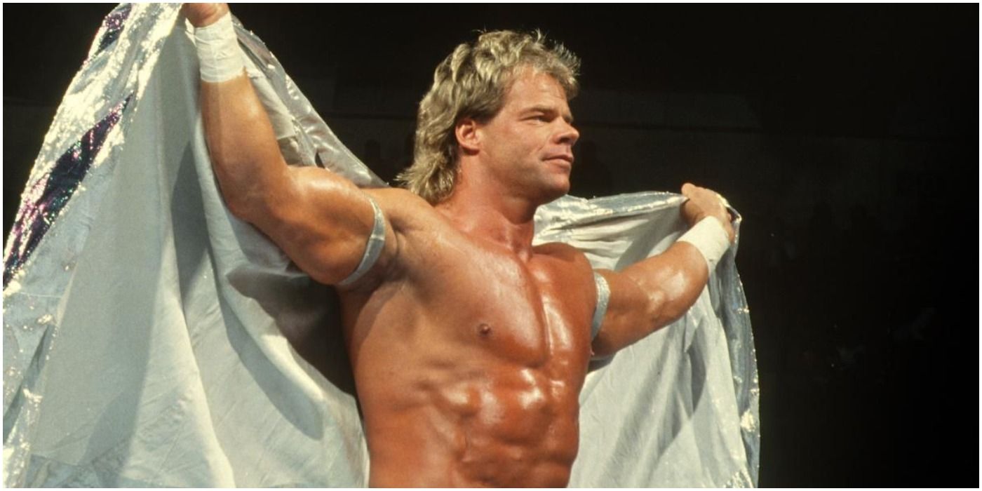 Lex Luger posing for the audience