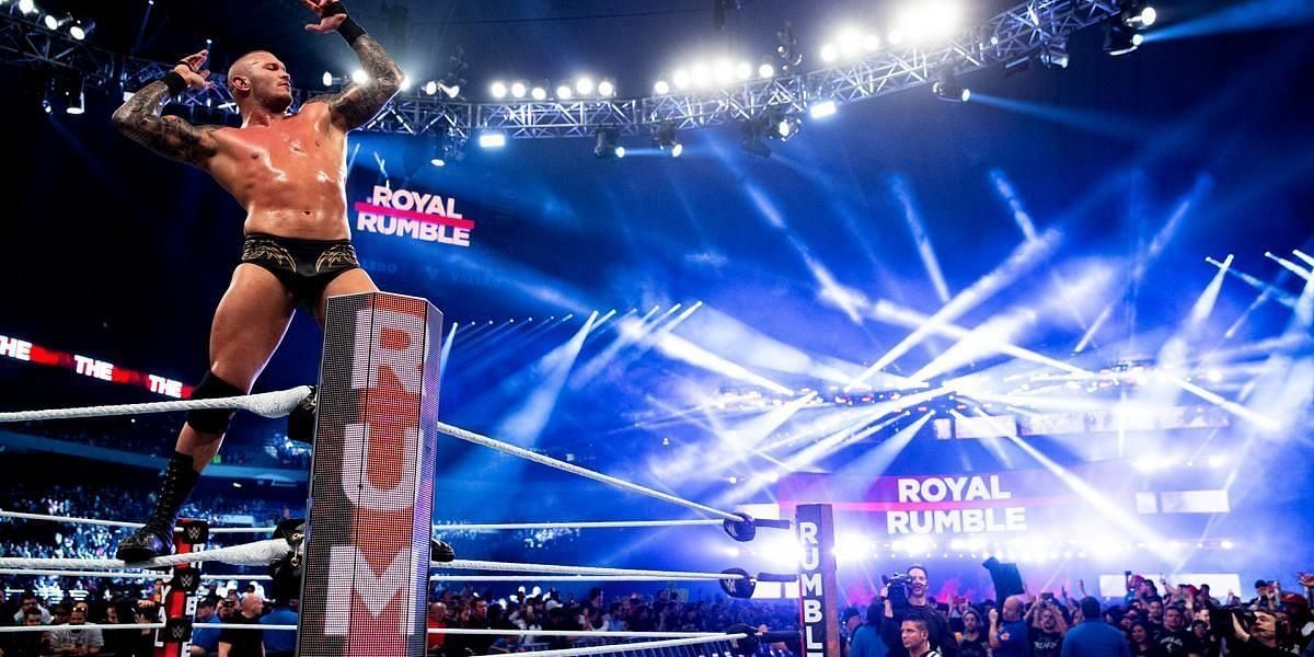 Randy Orton Poses Bright Lights Royal Rumble