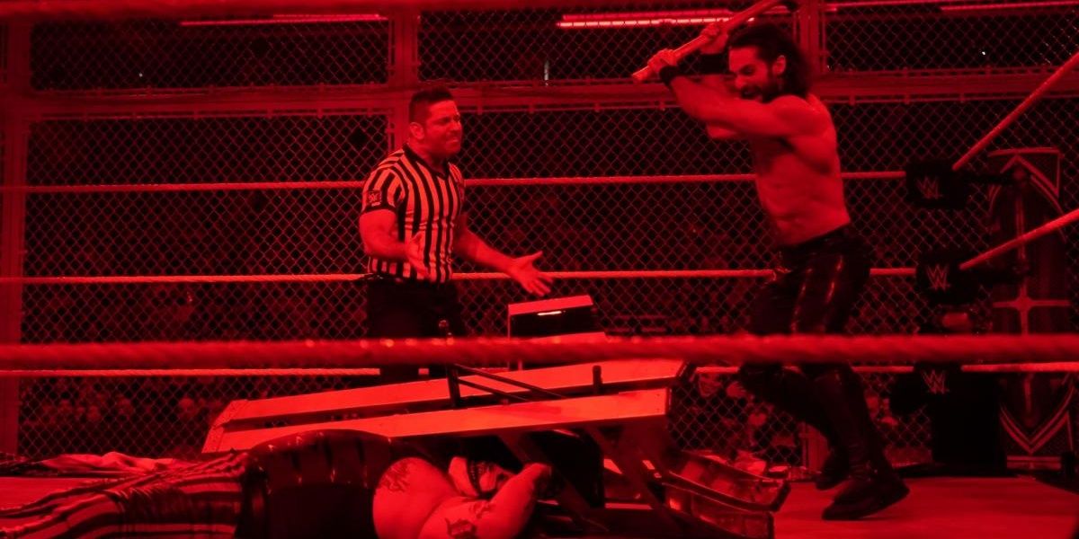 Seth Rollins v Bray Wyatt Hell in a Cell 2019 Cropped
