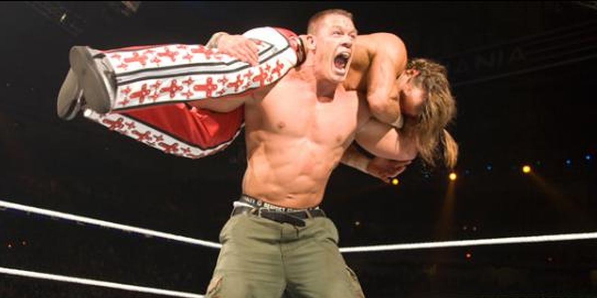Shawn Michaels v John Cena WrestleMania 23 Cropped