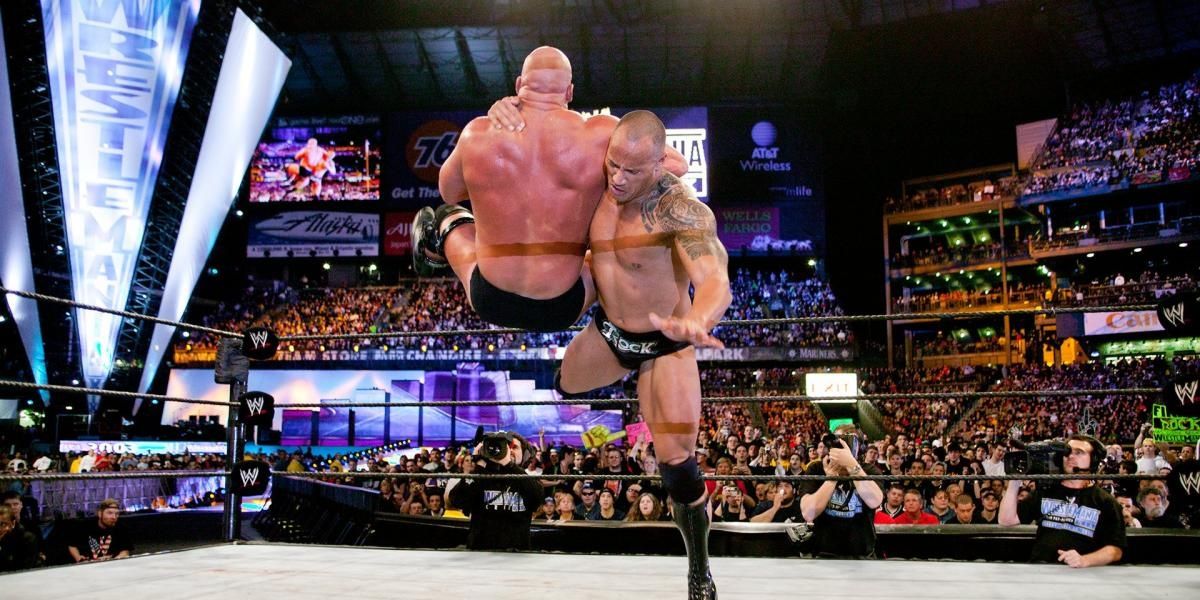 Stone Cold v The Rock WrestleMania 19 Cropped
