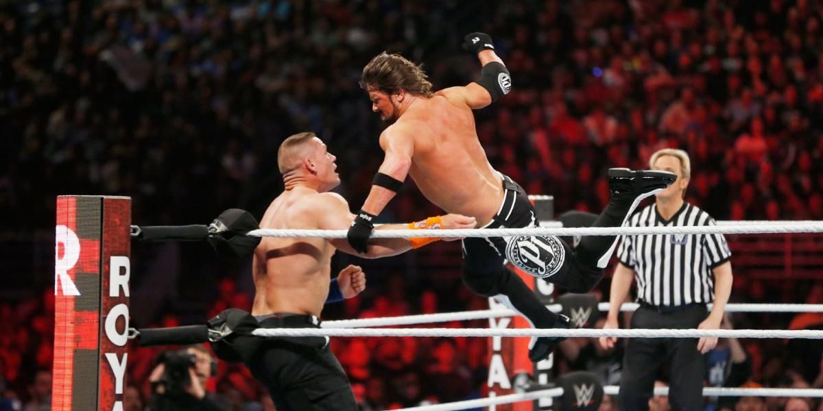 Styles v Cena Royal Rumble 2017 Cropped
