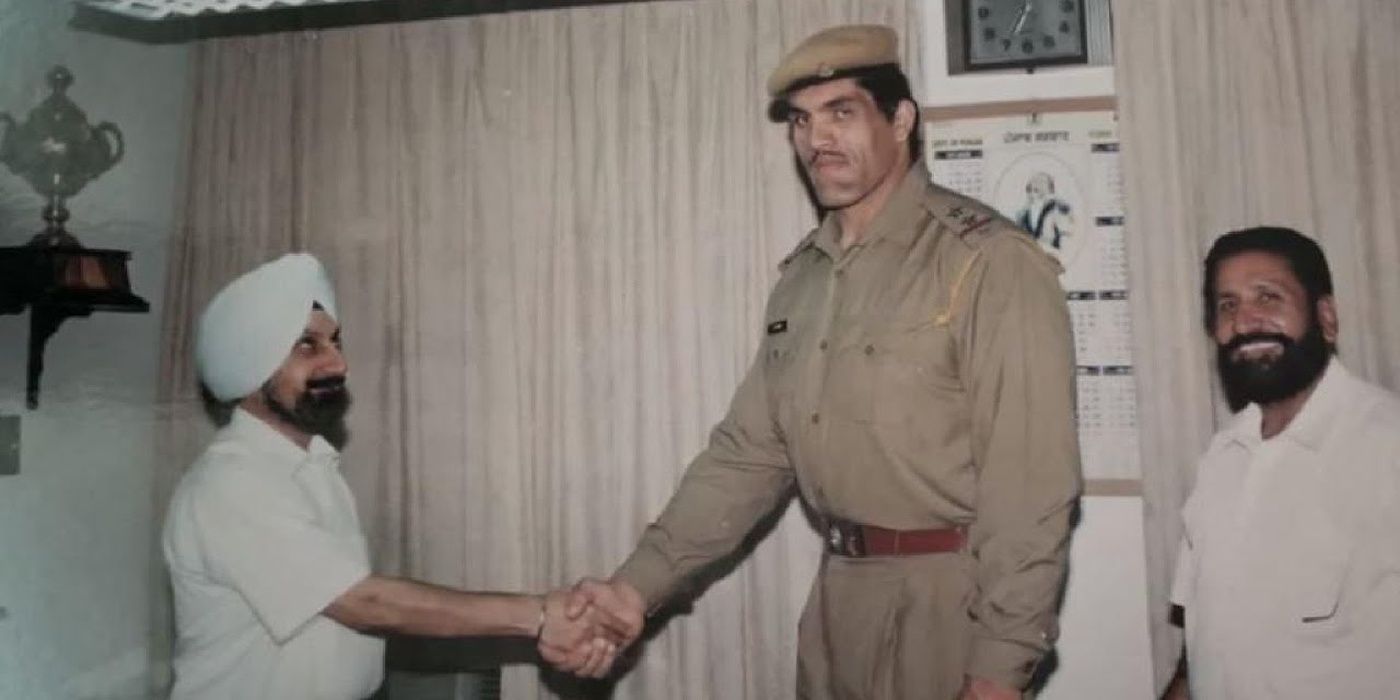 The Great Khali as a police officer