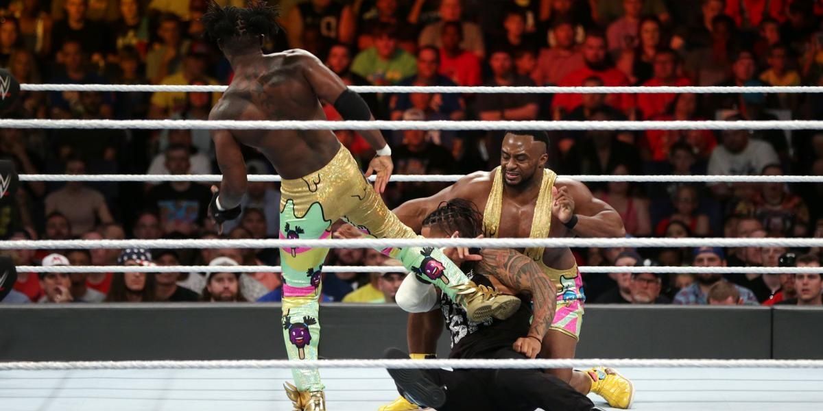 The Usos v The New Day Money in the Bank 2017 Cropped