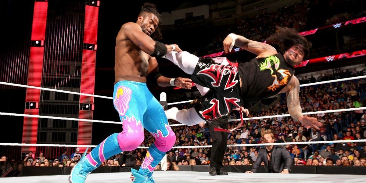 The Usos v The New Day Raw January 11, 2016 Cropped