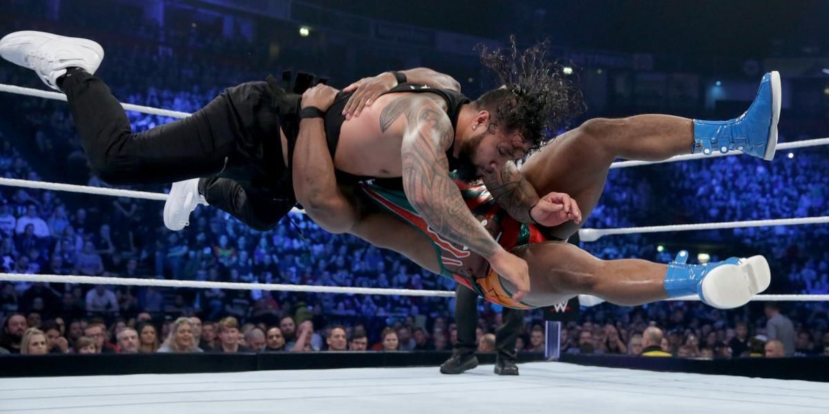 The Usos v The New Day SmackDown November 6, 2018 Cropped