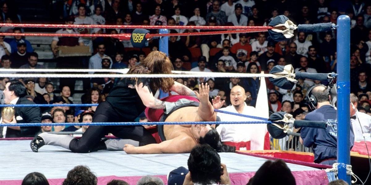 Undertaker v Yokozuna Royal Rumble 1994 Cropped