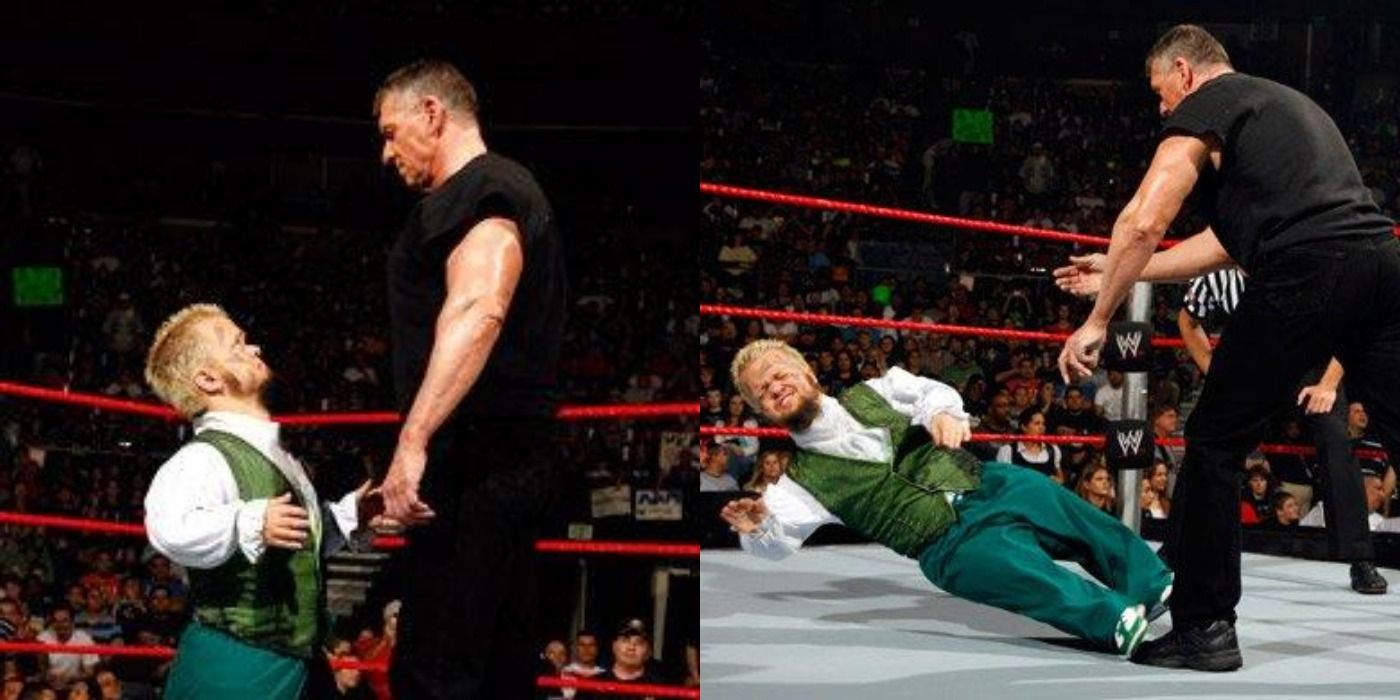 Vince McMahon and Hornswoggle
