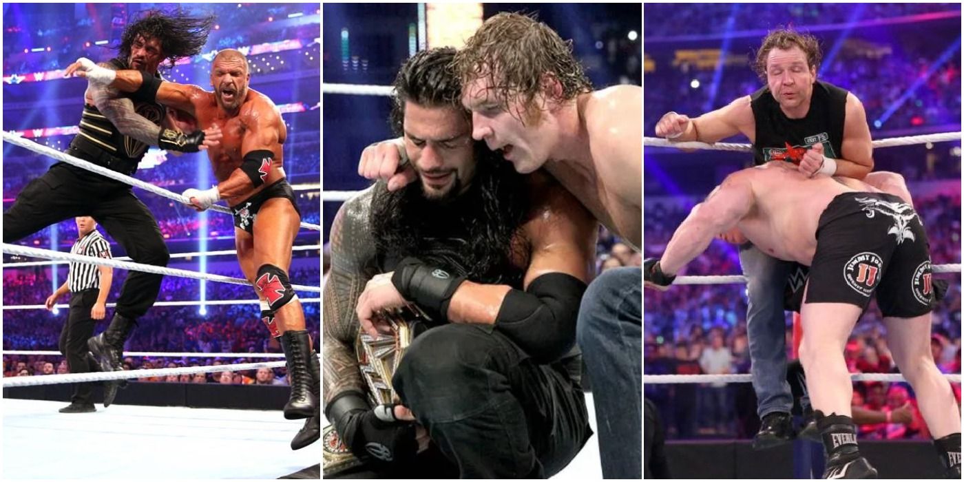 Wrestlemania 32, Reigns vs HHH, Ambrose vs Lesnar