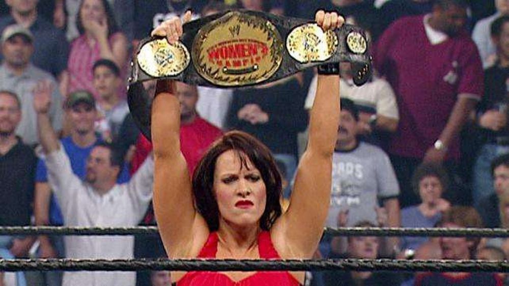 Molly Holly with the WWE Women's Championship