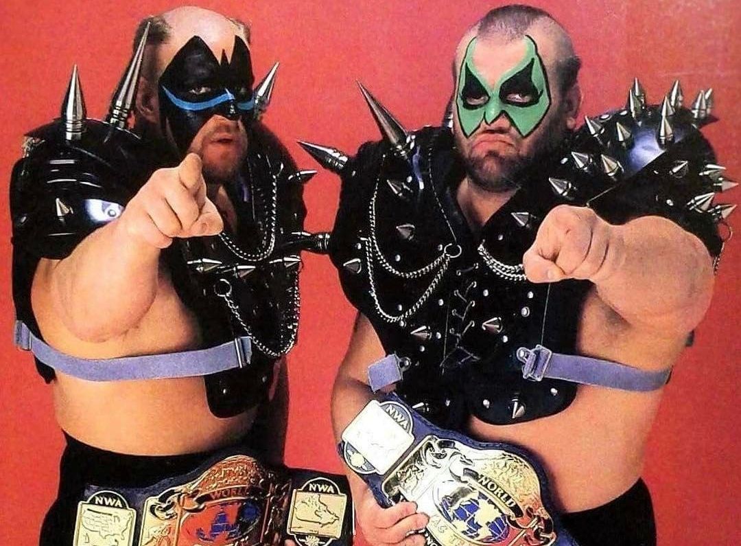 The Road Warriors as NWA Tag Team Champions