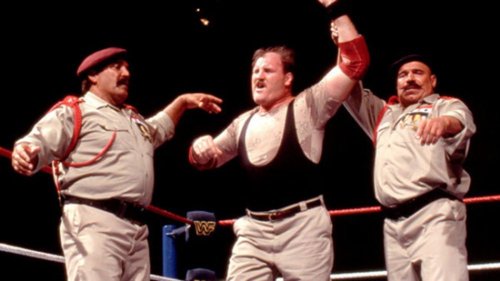 Sgt. Slaughter with General Adnan and The Iron Sheik