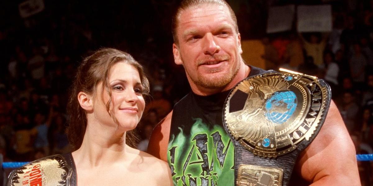 Triple H and Stephanie McMahon as champions