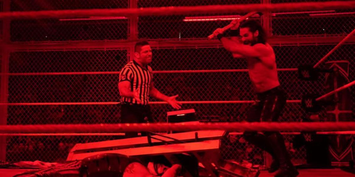 the fiend vs seth rollins hell in a cell 2019