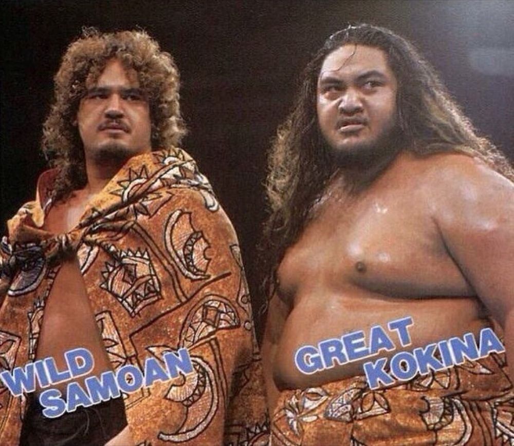 Yokozuna as Great Kokina with Wild Samoan