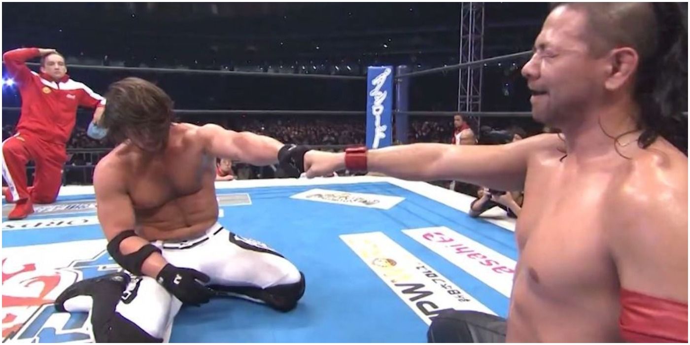 AJ Styles vs Shinsuke Nakamura Wrestle Kingdom 10 NJPW
