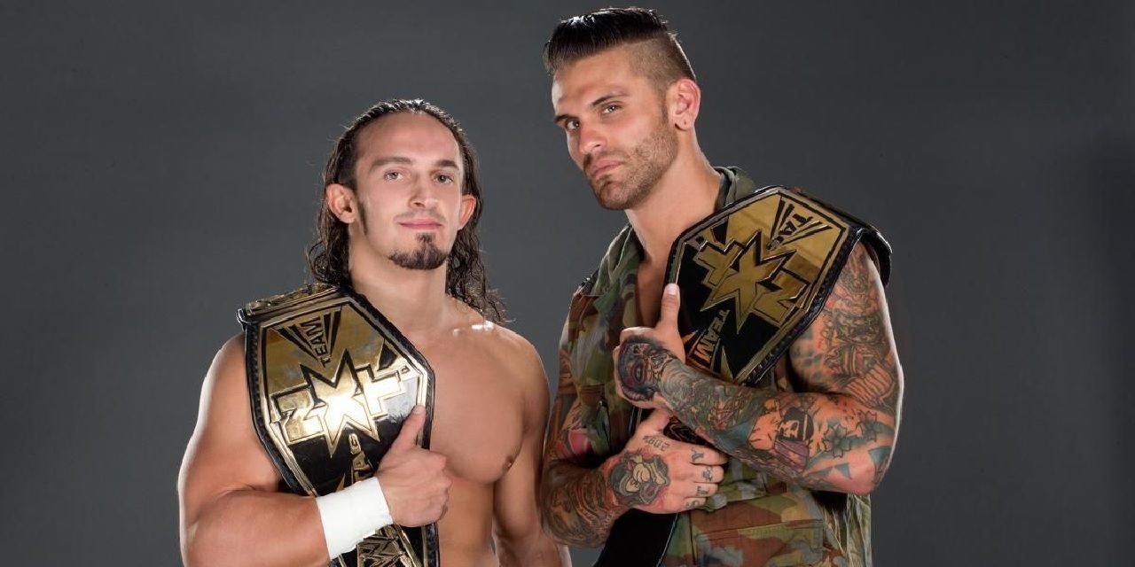Adrian Neville & Corey Graves NXT Tag Team Champions