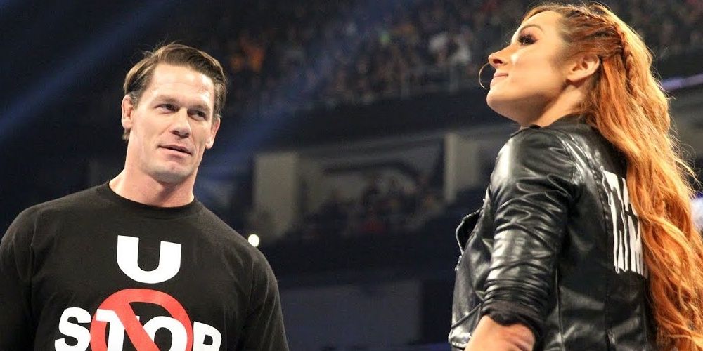 Becky Lynch and John Cena Cropped