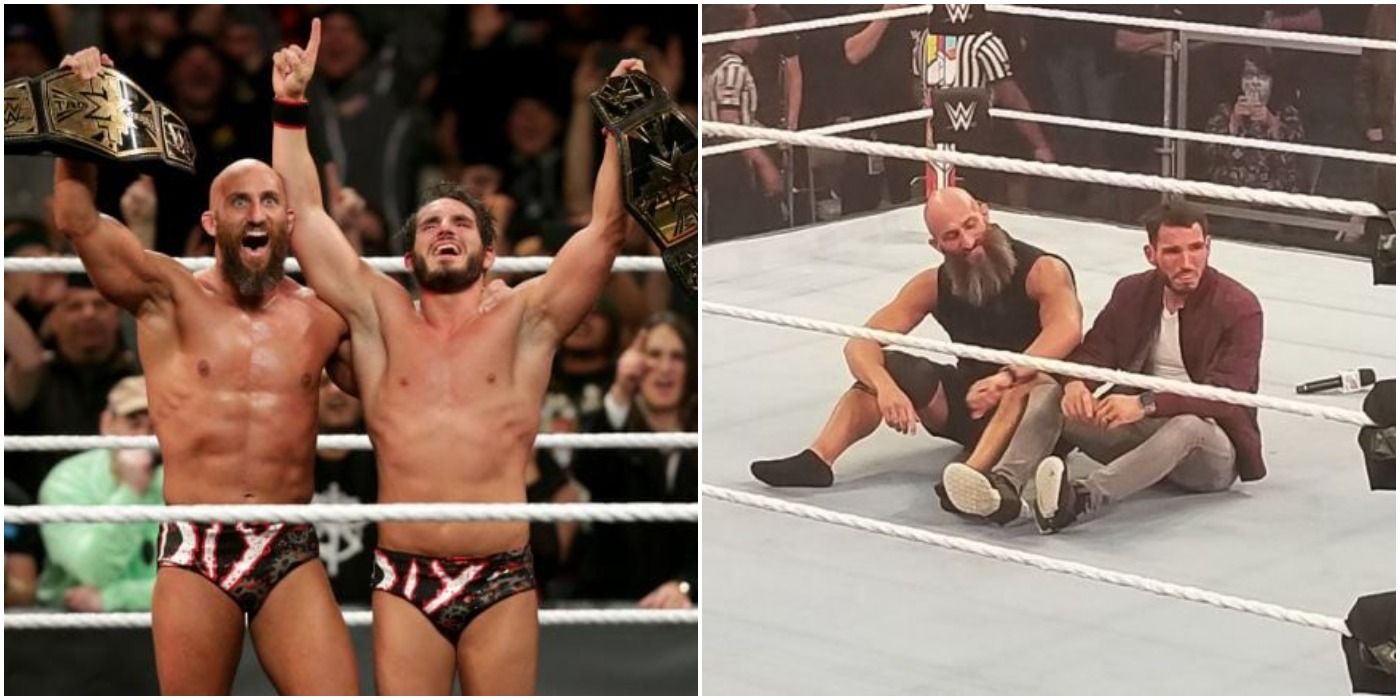 DIY NXT Tag Team Champs Before And After