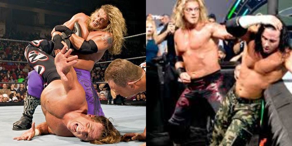 Edge Vs Shawn Michaels And Matt Hardy 2005