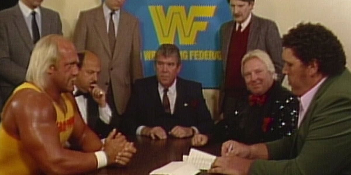 Hulk Hogan Andre The Giant Contract Signing