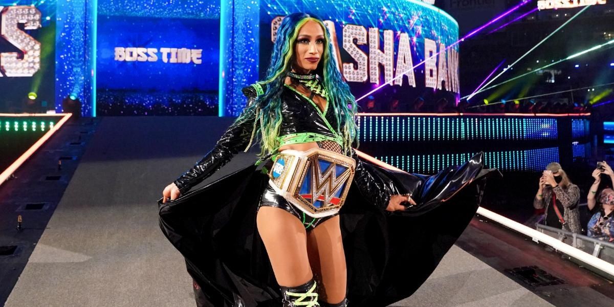 Sasha Banks SmackDown Women's Champion WrestleMania 37 Cropped