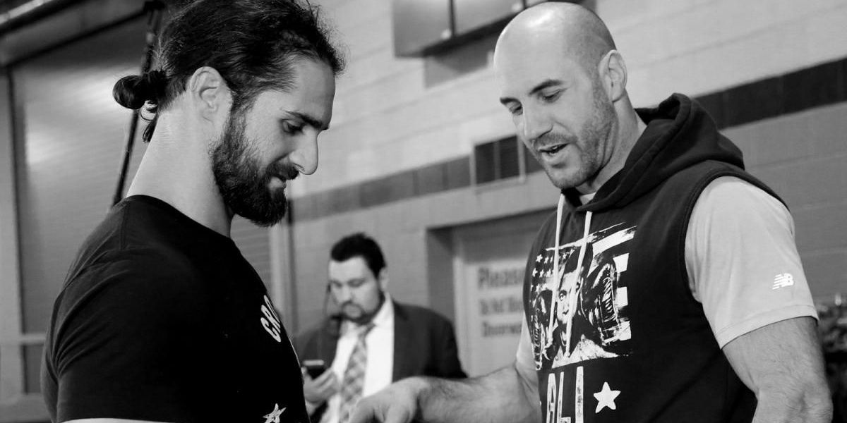 Seth Rollins and Cesaro Cropped