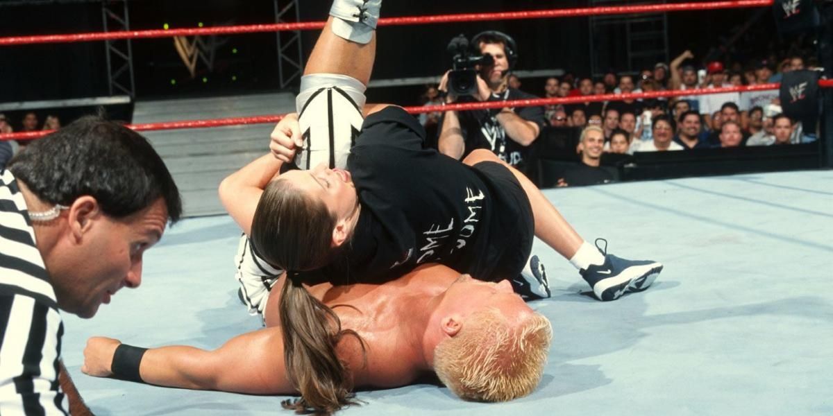 Stephanie McMahon & Test v Jeff Jarrett & Debra Raw September 20, 1999 Cropped