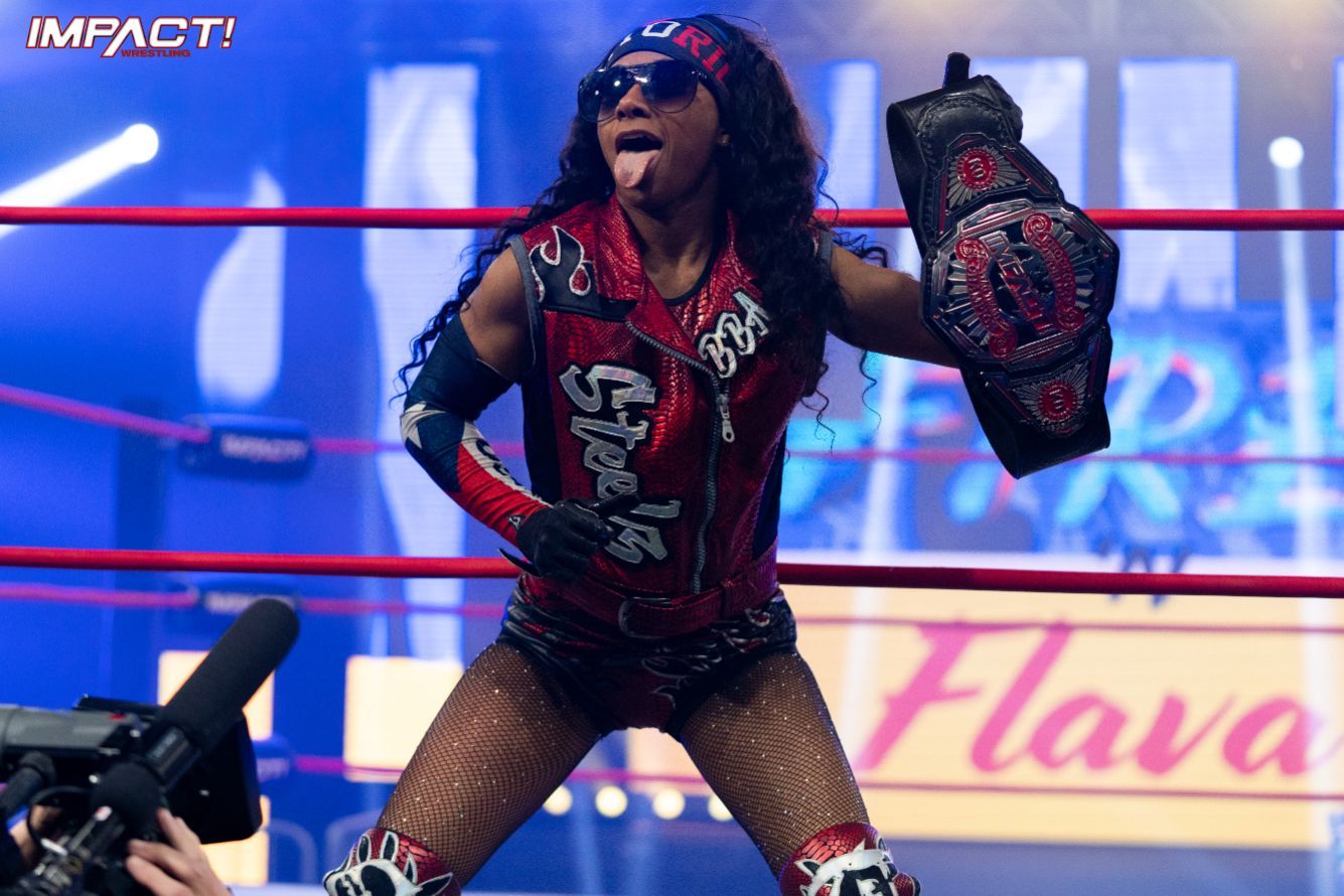 Tasha Steelz holds title at Impact Wrestling