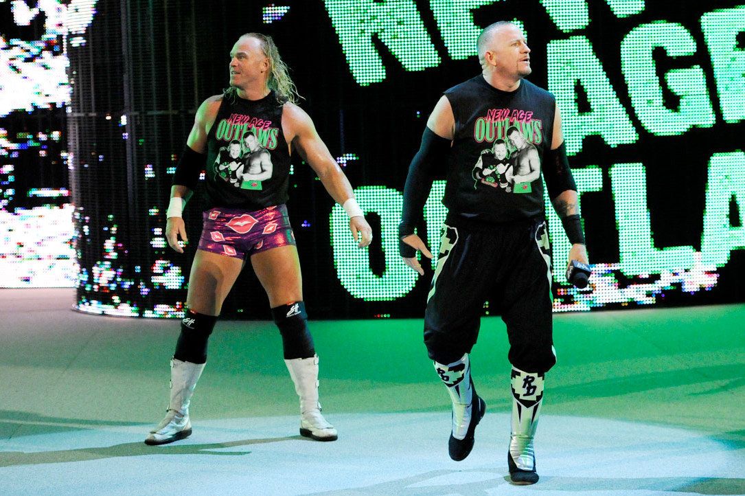 The New Age Outlaws during their 2010s return to WWE