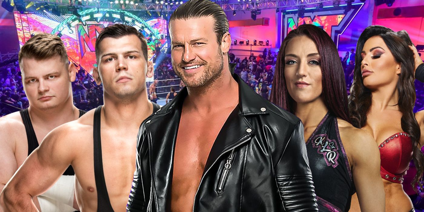 The Creed Brothers, Dolph Ziggler, Kay Lee Ray, and Mandy Rose on the August 8 edition of WWE NXT on SyFy