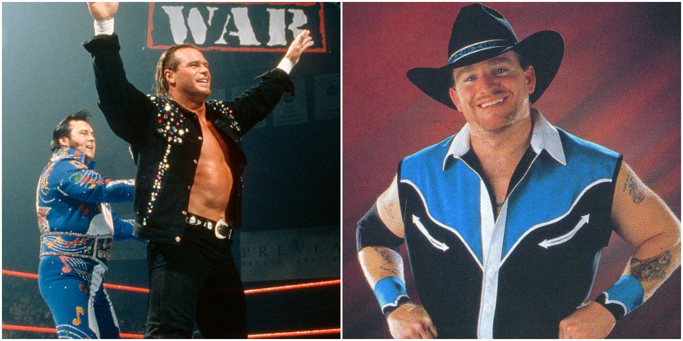Billy Gunn as Rockabilly (with Honky Tonk Man) and Road Dogg as "The Real Double J" Jesse James