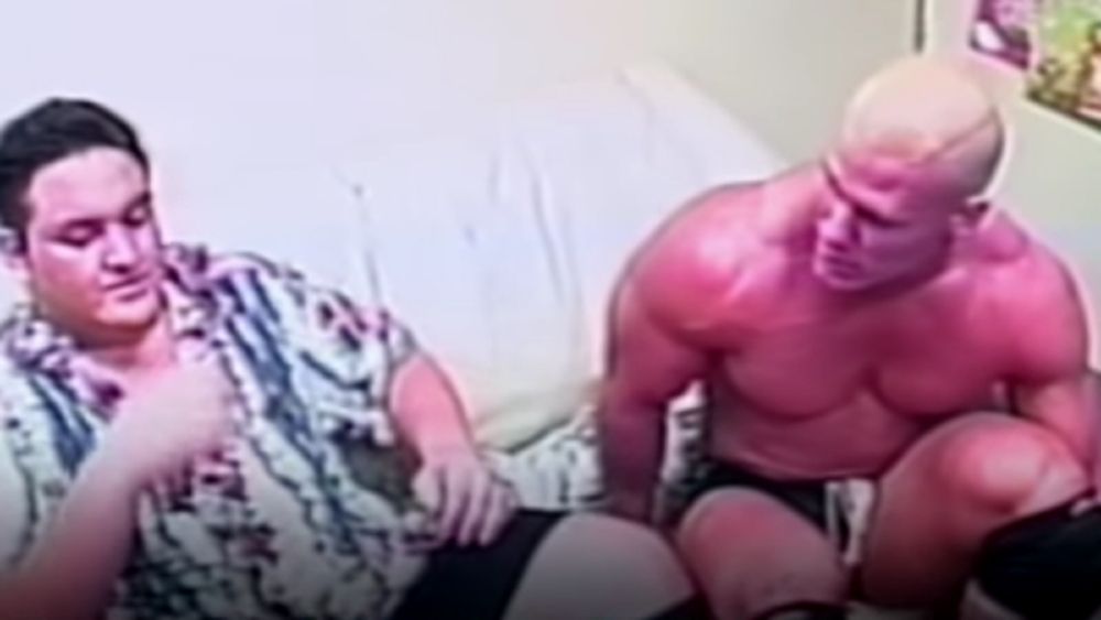 Samoa Joe and John Cena in Ultimate Pro Wrestling