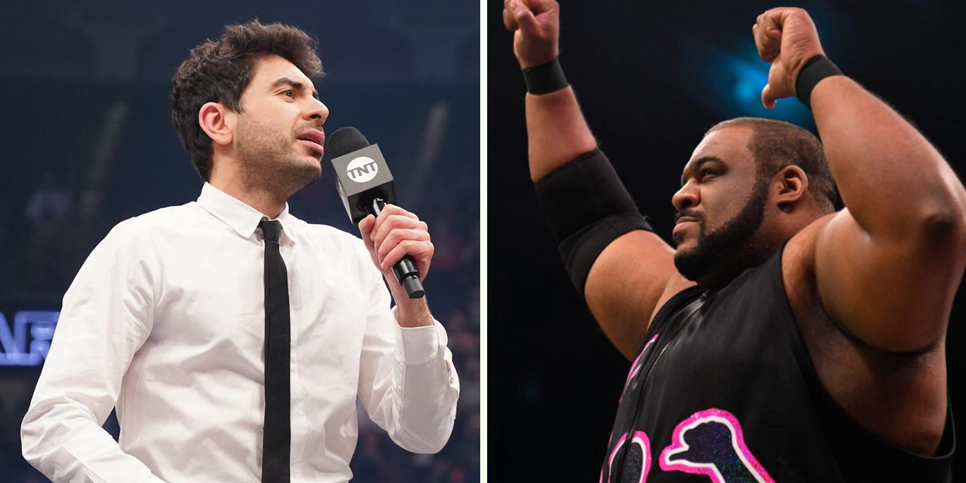 Tony Khan and Keith Lee in AEW