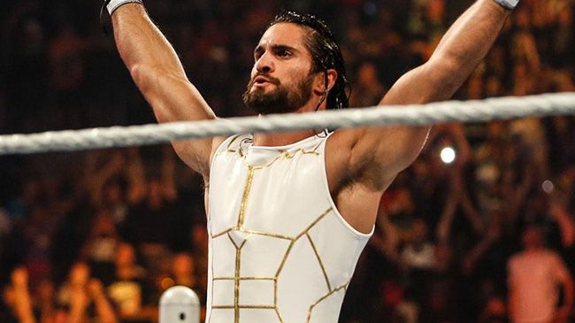 Seth Rollins all white outfit