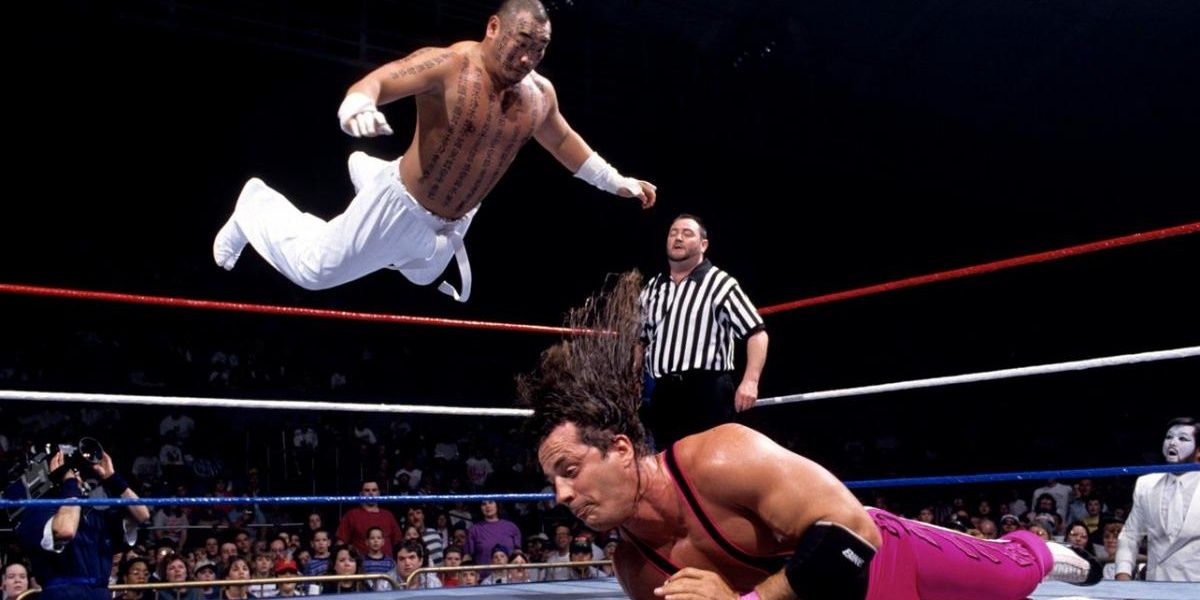 Bret Hart v Hakushi Raw July 24, 1995 Cropped