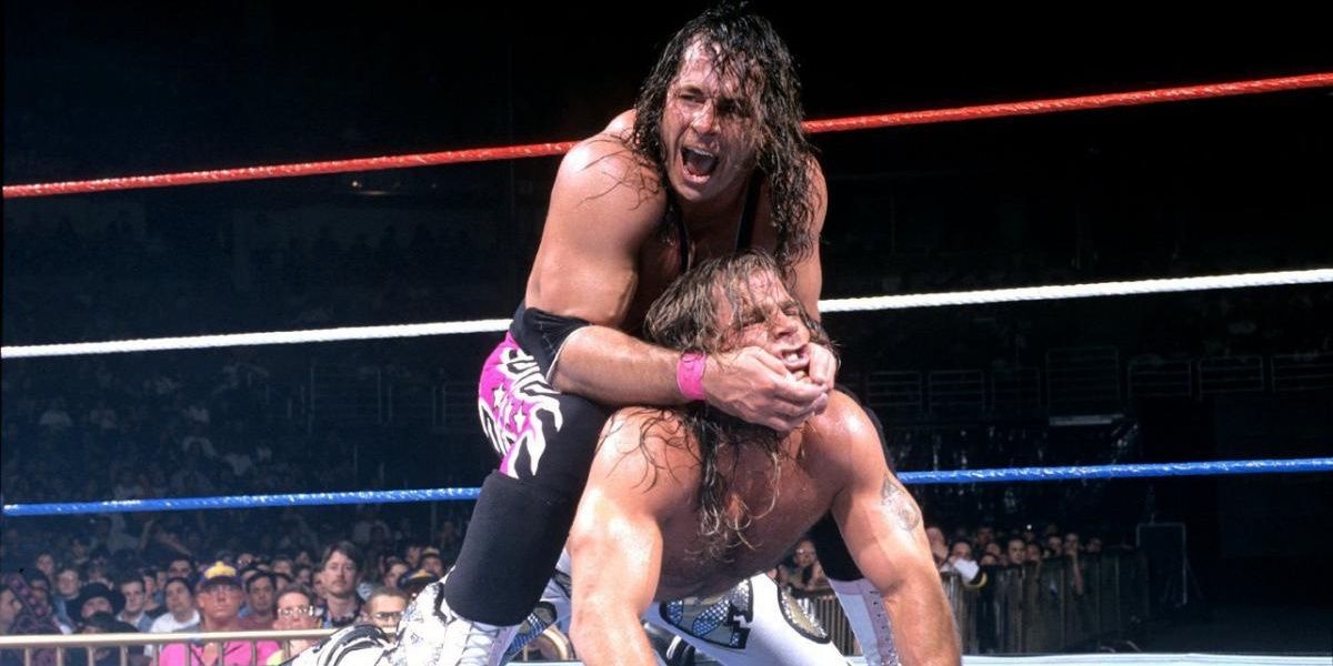Bret Hart v Shawn Michaels WrestleMania 12 Cropped