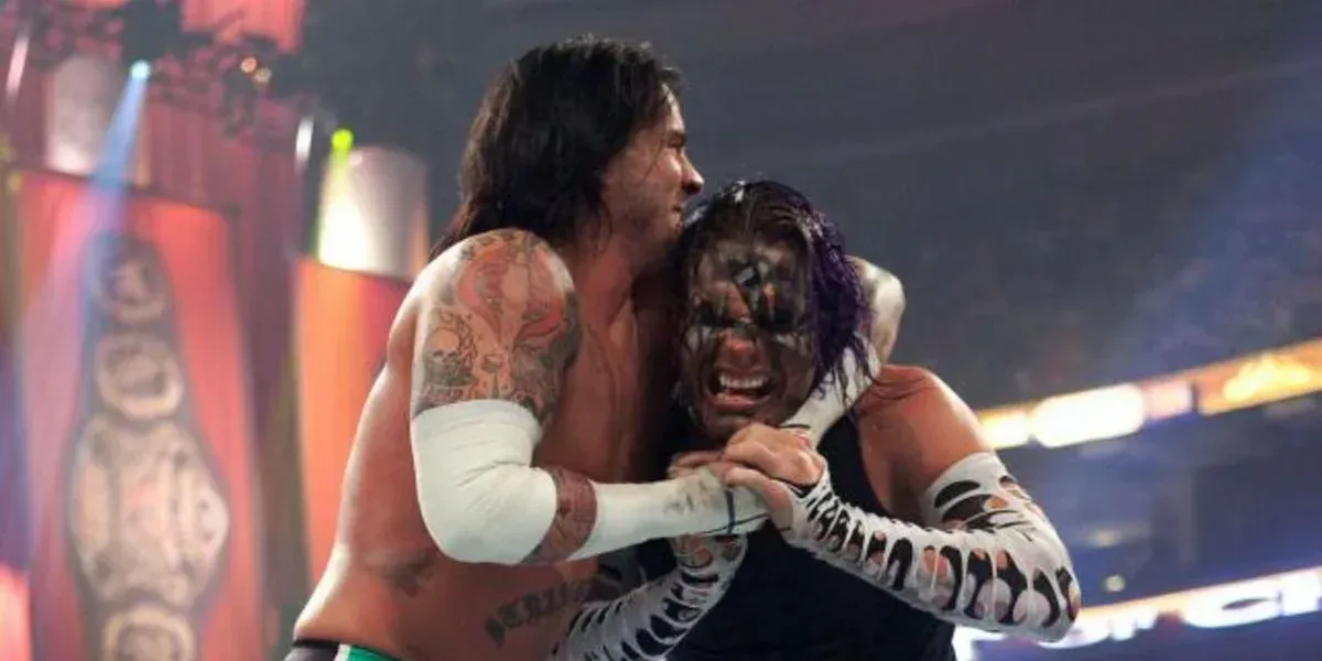 CM Punk Headlock on Jeff Hardy
