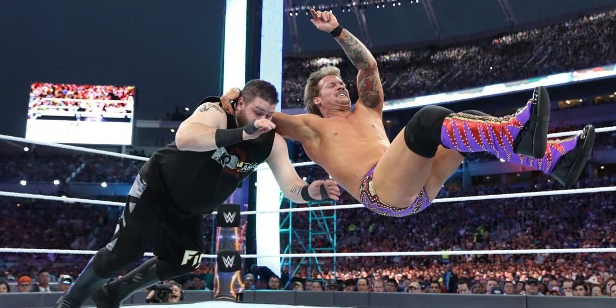 Chris Jericho v Kevin Owens United States Championship WrestleMania 33 Cropped