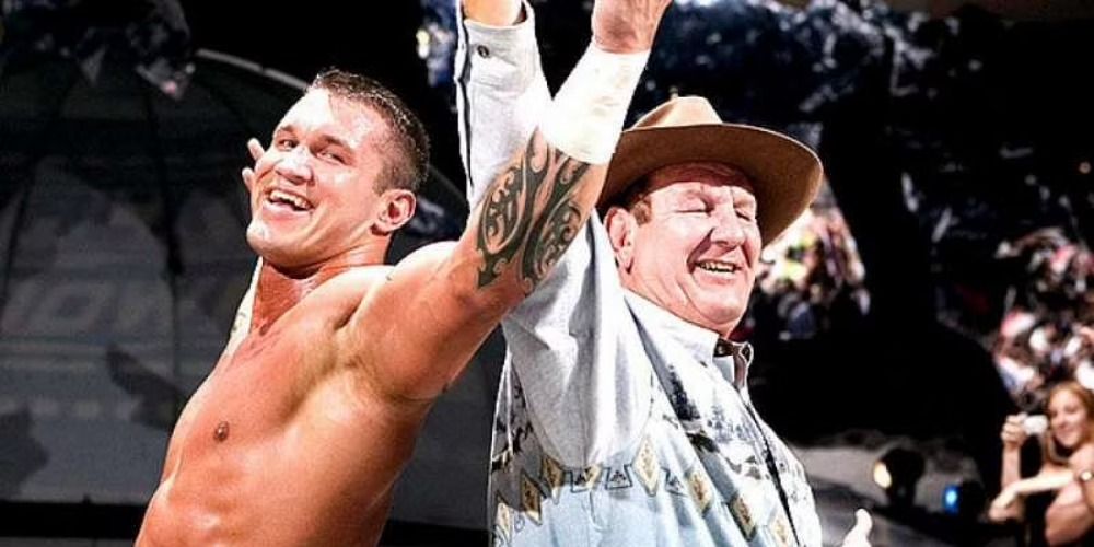 Cowboy Bob Orton Poses With Randy Orton