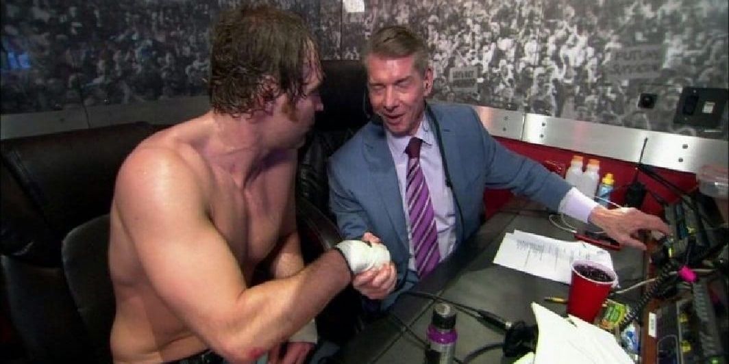 Dean Ambrose and Vince McMahon 