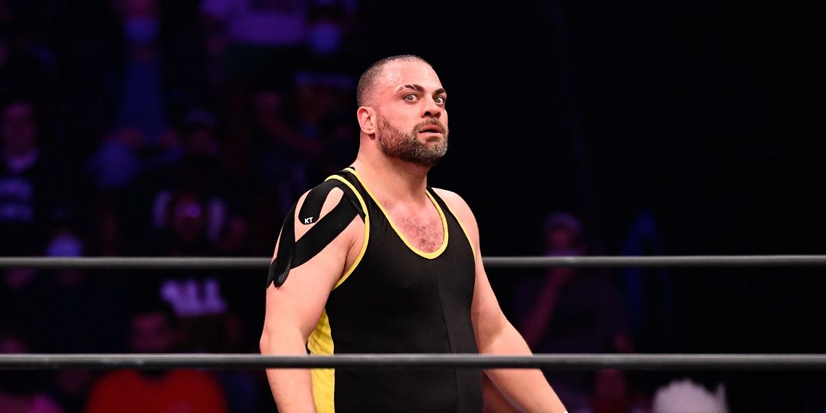 Eddie Kingston in the ring during match for AEW