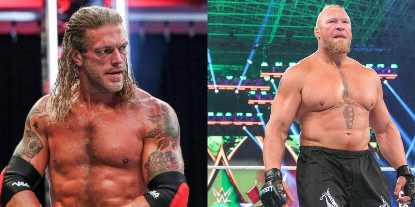 Edge & Brock Lesnar Seen Interacting Before WWE SummerSlam 2022 [Photo]