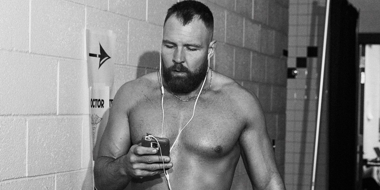 Jon Moxley listening to music Cropped