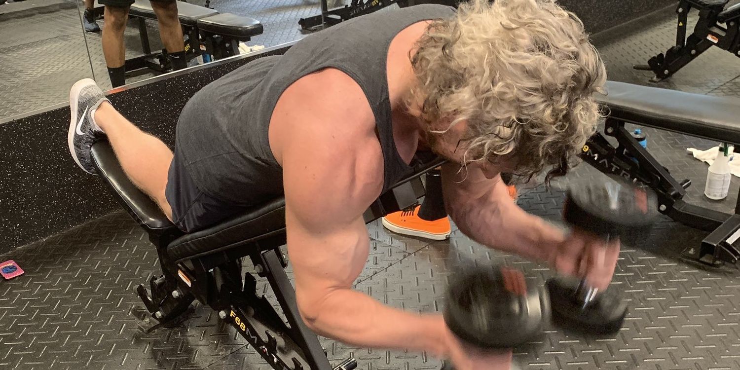 Kenny Omega working out Cropped