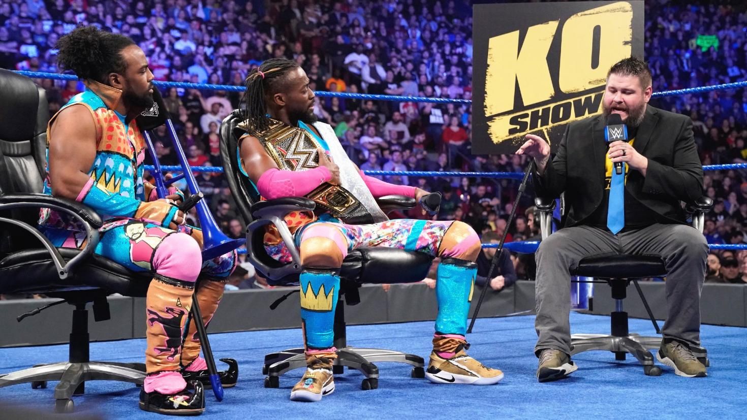 Kevin Owens with the  New Day