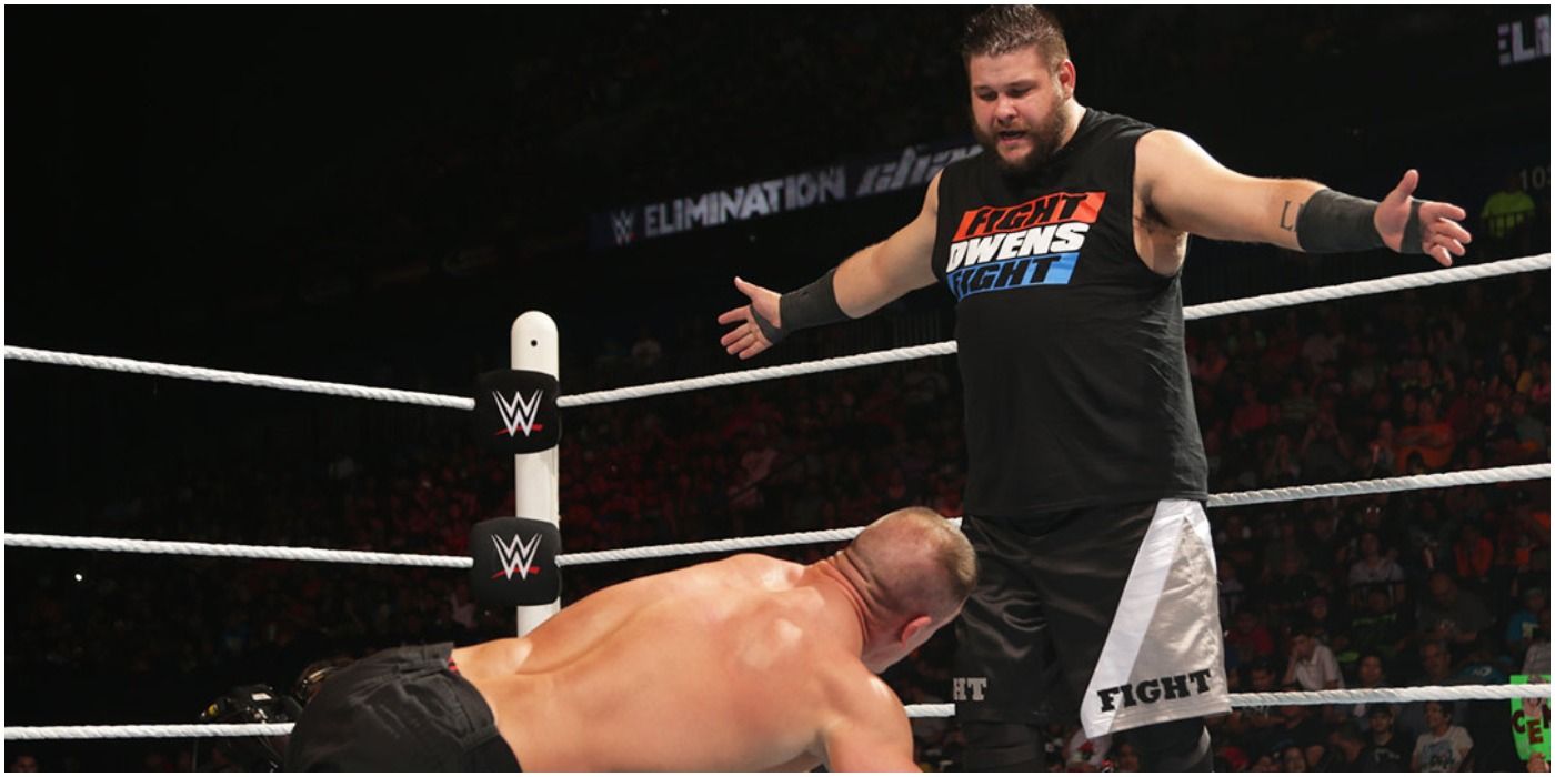 Kevin Owens vs John Cena Elimination Chamber 2015