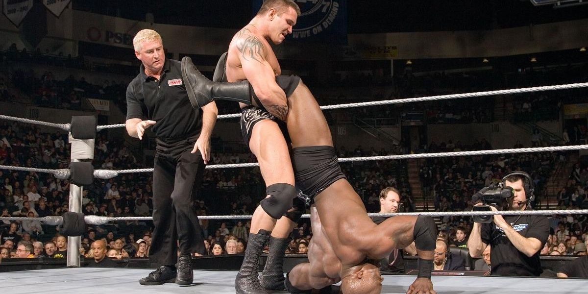 Randy Orton v Bobby Lashley ECW March 13, 2007 Cropped
