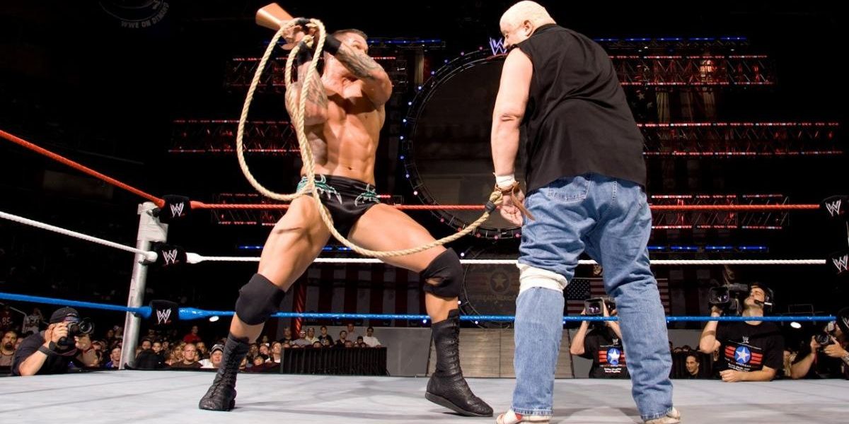 Randy Orton v Dusty Rhodes The Great American Bash 2007 Cropped