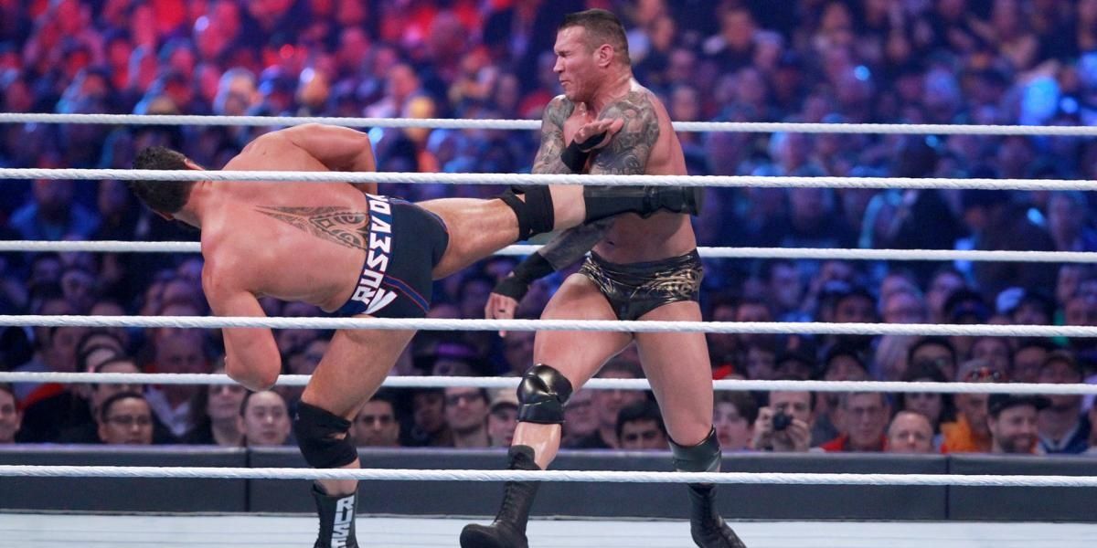 Randy Orton v Rusev WrestleMania 34 Cropped